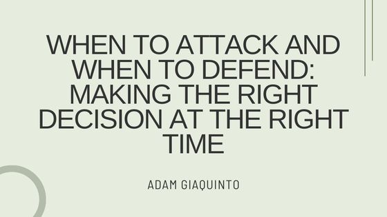 When to Attack and When to Defend: Making the Right Decision at the Right Time